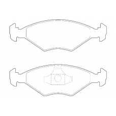 WBP21962A WAGNER LOCKHEED Комплект тормозных колодок, дисковый тормоз