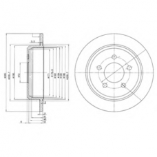 BG3073 DELPHI Тормозной диск