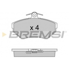BP2674 BREMSI Комплект тормозных колодок, дисковый тормоз