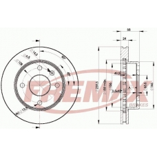 BD-4844 FREMAX Тормозной диск