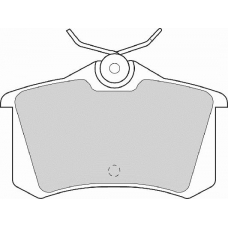 FD6466A NECTO Комплект тормозных колодок, дисковый тормоз