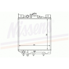 64080 NISSENS Радиатор, охлаждение двигателя