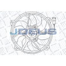 EV210380 JDEUS Вентилятор, охлаждение двигателя