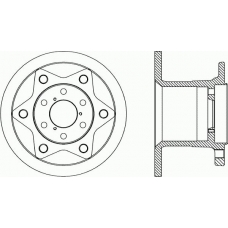 BDR1767.10 OPEN PARTS Тормозной диск