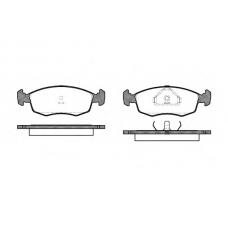 P0723.00 WOKING Комплект тормозных колодок, дисковый тормоз