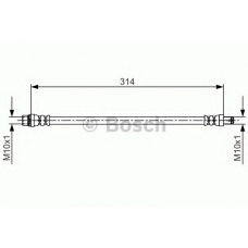1 987 481 718 BOSCH Тормозной шланг