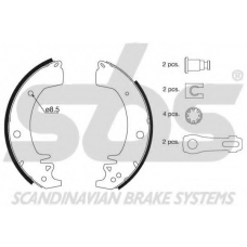 18492739672 S.b.s. Комплект тормозных колодок