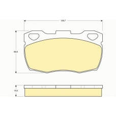 6103956 GIRLING Комплект тормозных колодок, дисковый тормоз
