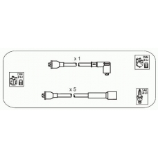 ABS8 JANMOR Комплект проводов зажигания