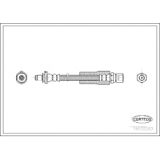 19032283 CORTECO Тормозной шланг