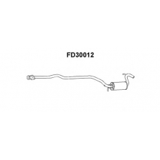 FD30012 VENEPORTE Средний глушитель выхлопных газов