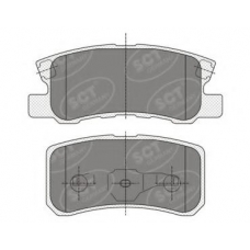 SP 343 SCT Комплект тормозных колодок, дисковый тормоз