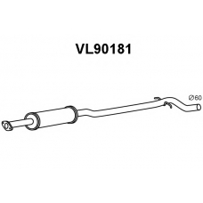 VL90181 VENEPORTE Средний глушитель выхлопных газов