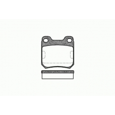 0239 00 KAWE Комплект тормозных колодок, дисковый тормоз