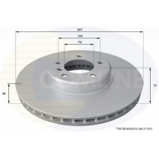 ADC1747V COMLINE Тормозной диск
