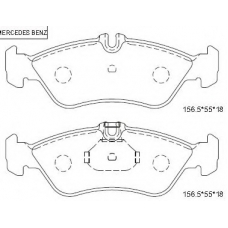 KD7512 ASIMCO Комплект тормозных колодок, дисковый тормоз