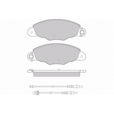 12-0930 E.T.F. Комплект тормозных колодок, дисковый тормоз
