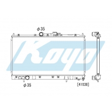 PA030492 KOYO P-tank corrugate-fin ass'y
