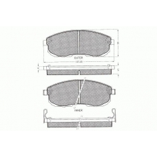 7.112 PEX Комплект тормозных колодок, дисковый тормоз