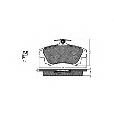 32732 SPIDAN Комплект тормозных колодок, дисковый тормоз