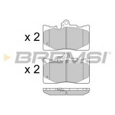 BP3418 BREMSI Комплект тормозных колодок, дисковый тормоз