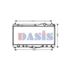 210099N AKS DASIS Радиатор, охлаждение двигателя