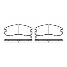 0316.04 REMSA Комплект тормозных колодок, дисковый тормоз