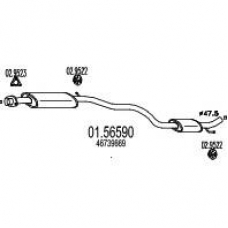 01.56590 MTS Средний глушитель выхлопных газов