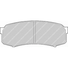FDB1021 FERODO Комплект тормозных колодок, дисковый тормоз