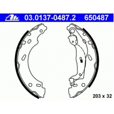 03.0137-0487.2 ATE Комплект тормозных колодок