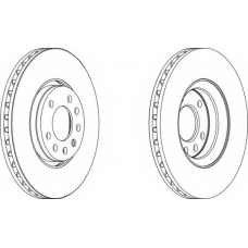 DDF1215-1 FERODO Тормозной диск