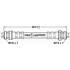 FBH7002 FIRST LINE Тормозной шланг