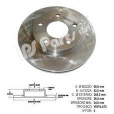 IBT-1191 IPS Parts Тормозной диск