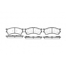 0415.12 REMSA Комплект тормозных колодок, дисковый тормоз