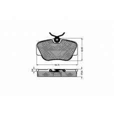 31703 SPIDAN Комплект тормозных колодок, дисковый тормоз