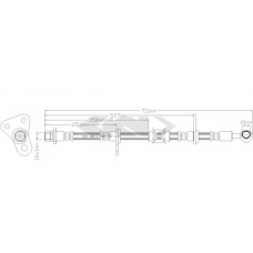 39871 SPIDAN Тормозной шланг