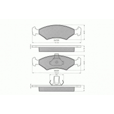 7.445 PEX Комплект тормозных колодок, дисковый тормоз