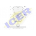 181552 ICER Комплект тормозных колодок, дисковый тормоз
