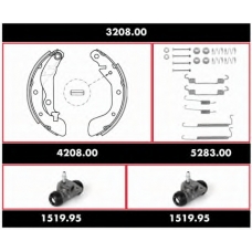 3208.00 REMSA Комплект тормозов, барабанный тормозной механизм