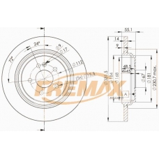 BD-3505 FREMAX Тормозной диск