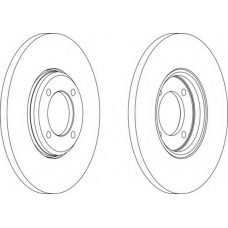 DDF023-1 FERODO Тормозной диск