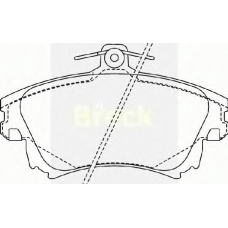21983 00 701 10 BRECK Комплект тормозных колодок, дисковый тормоз