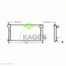 31-3591 KAGER Радиатор, охлаждение двигателя
