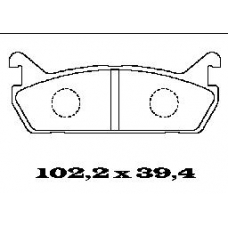 BL1344A1 FTE Комплект тормозных колодок, дисковый тормоз