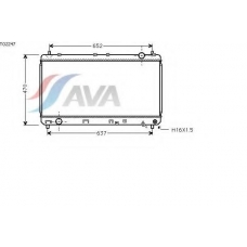 TO2247 AVA Радиатор, охлаждение двигателя