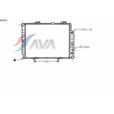 MS2283 GERI Радиатор, охлаждение двигател