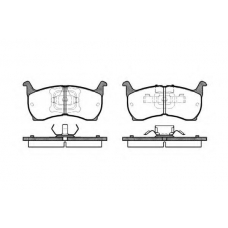 P0643.00 WOKING Комплект тормозных колодок, дисковый тормоз