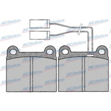 AC058023D AC Delco Комплект тормозных колодок, дисковый тормоз