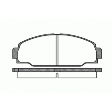 0274.00 REMSA Комплект тормозных колодок, дисковый тормоз