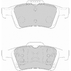 FD7132A NECTO Комплект тормозных колодок, дисковый тормоз
